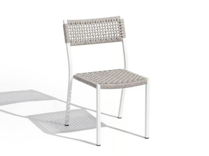 RANCHO - Stackable woven aluminium chair _ Les Jardins®